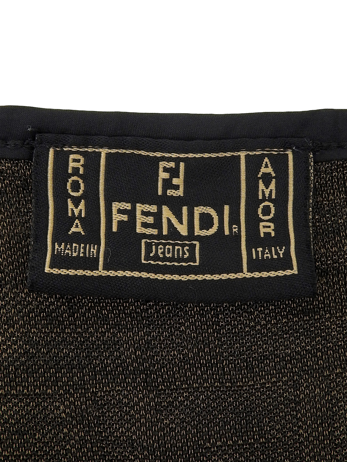 メッシュFFズッカパターンノースリーブトップス　ブラウン