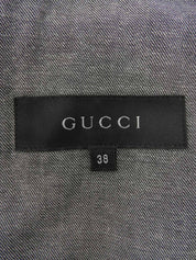 デニムロゴボタンジャケット ブラック