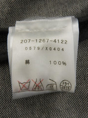 デニムロゴボタンジャケット ブラック