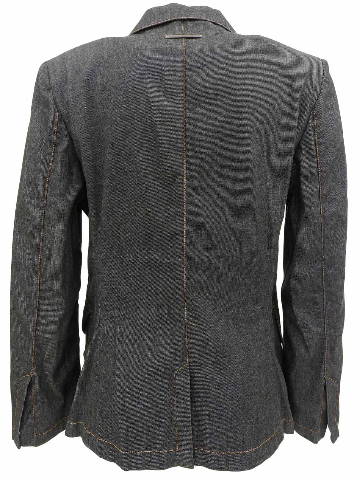 デニムロゴボタンジャケット ブラック