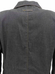 デニムロゴボタンジャケット ブラック