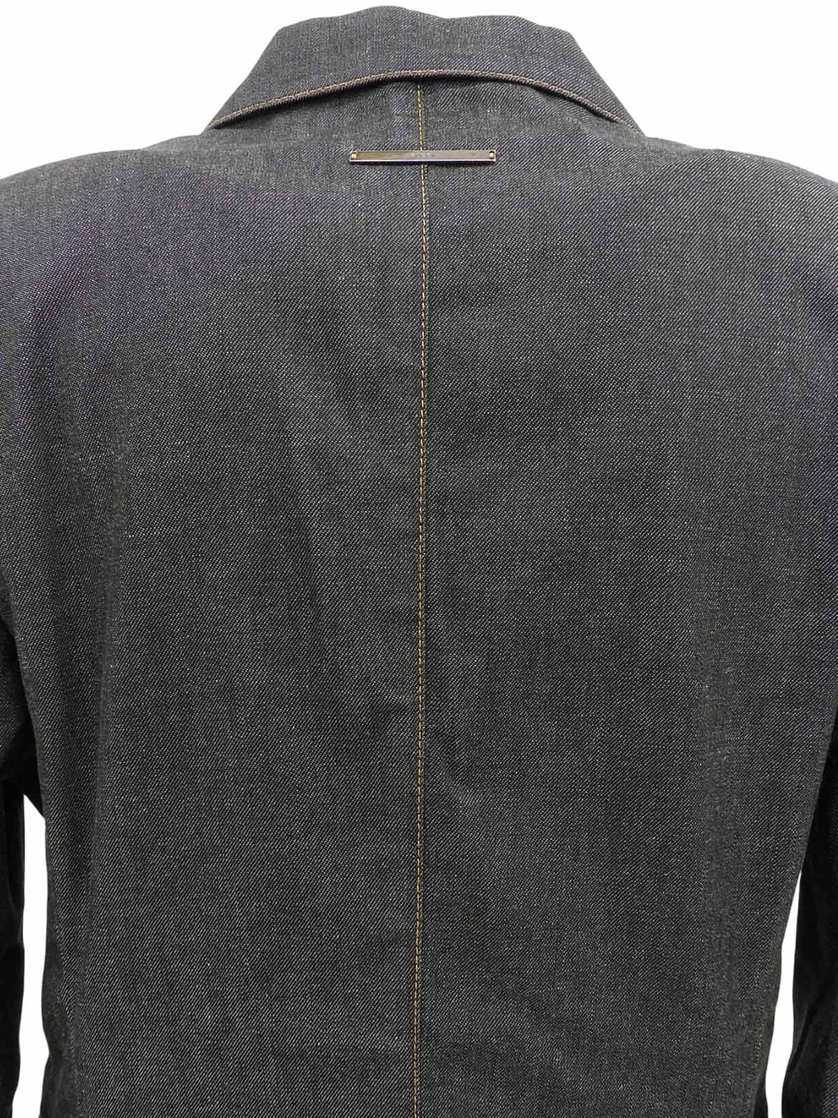 デニムロゴボタンジャケット ブラック