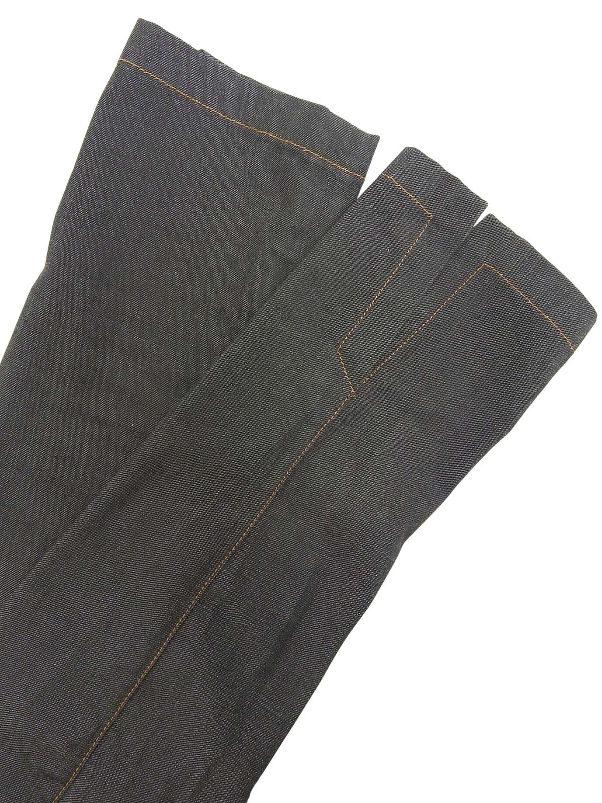 デニムロゴボタンジャケット ブラック