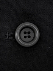 Wool design collarless jacket in black