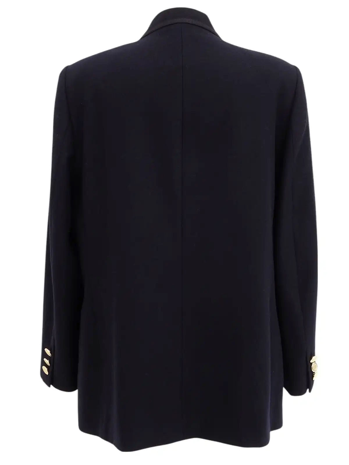 Navy Logo Emblem Embroidered Jacket