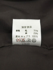 ヘリンボーンパターンセットアップ　ブラウン