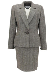 Herringbone Pattern Set Up Brown