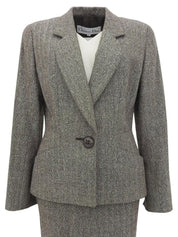 Herringbone Pattern Set Up Brown