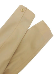 Beige wool collarless jacket