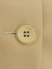 Beige wool collarless jacket