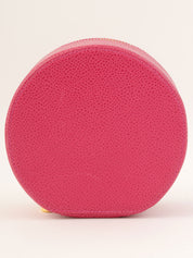 1995年製　キャビアスキンCCマークステッチジュエリーボックス　ピンク