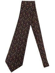 Golf Putter Pattern Tie Black/Multi