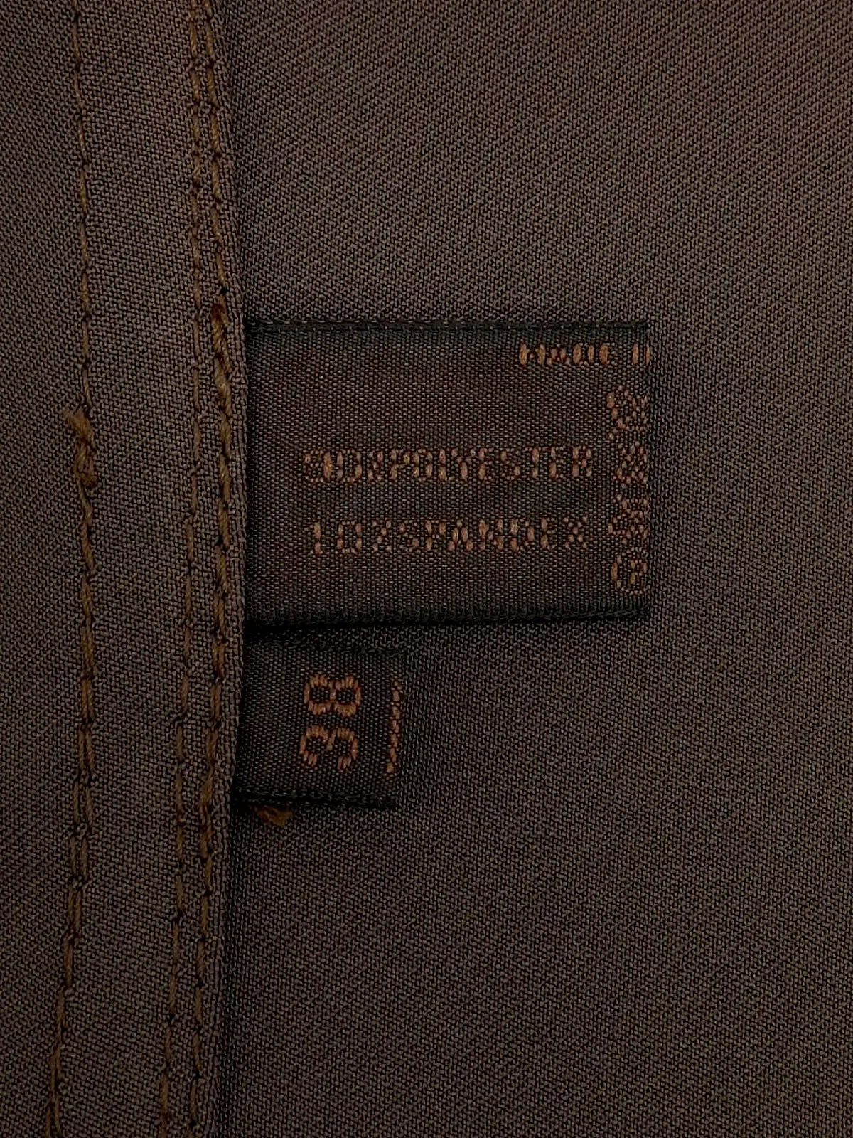 Italian collar jacket brown