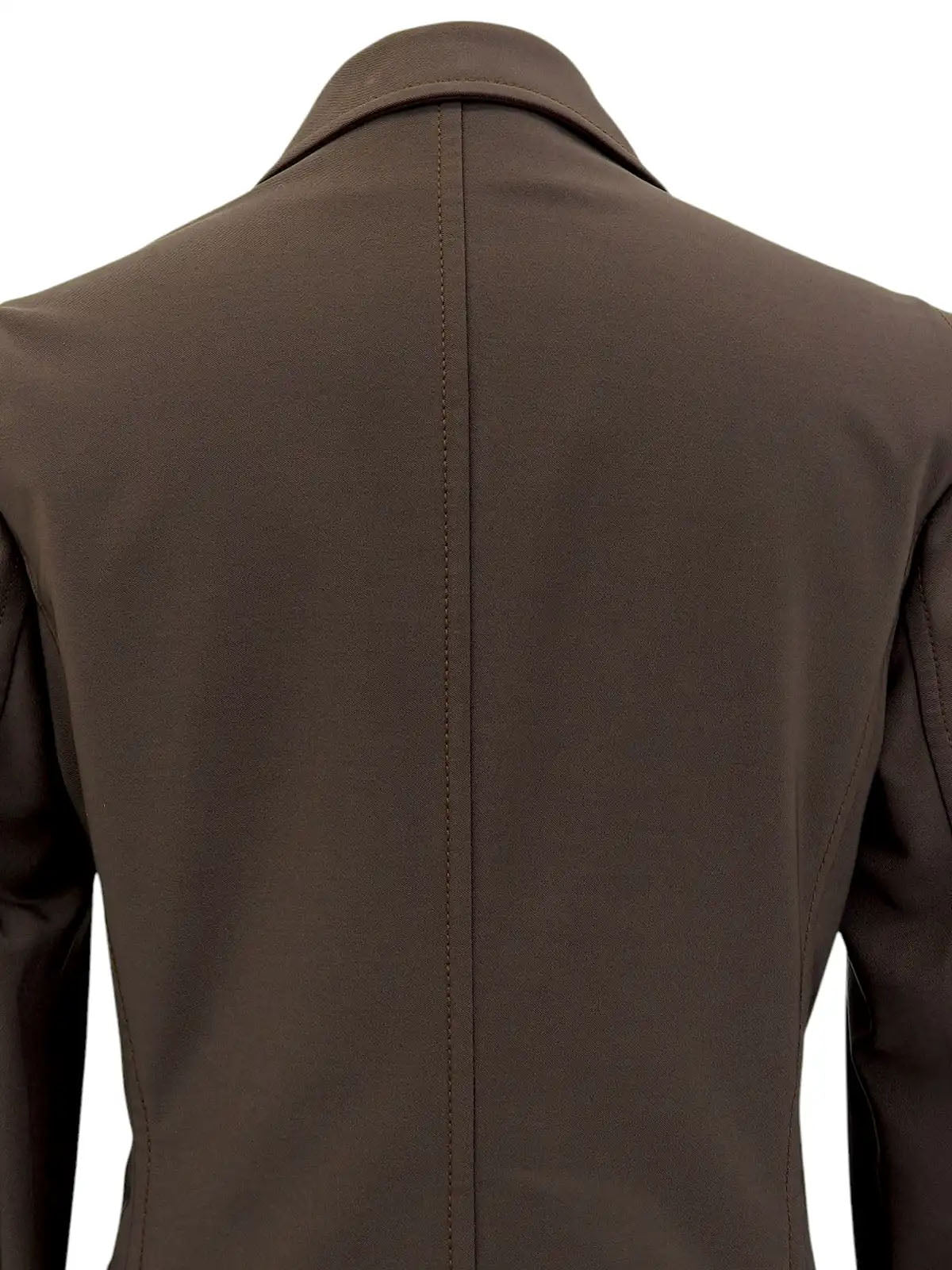 Italian collar jacket brown