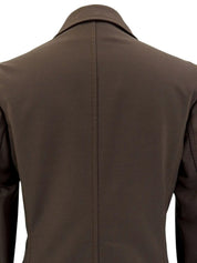 Italian collar jacket brown