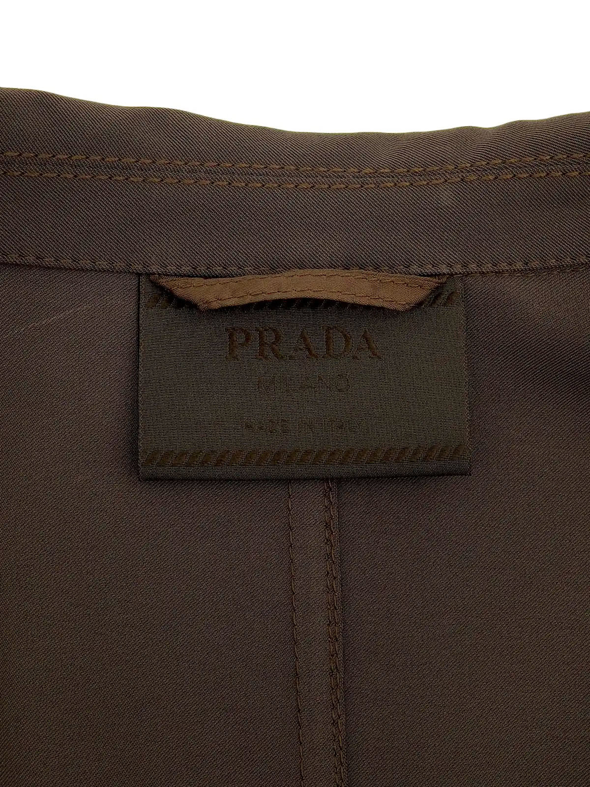 Italian collar jacket brown