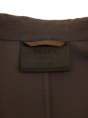 Italian collar jacket brown