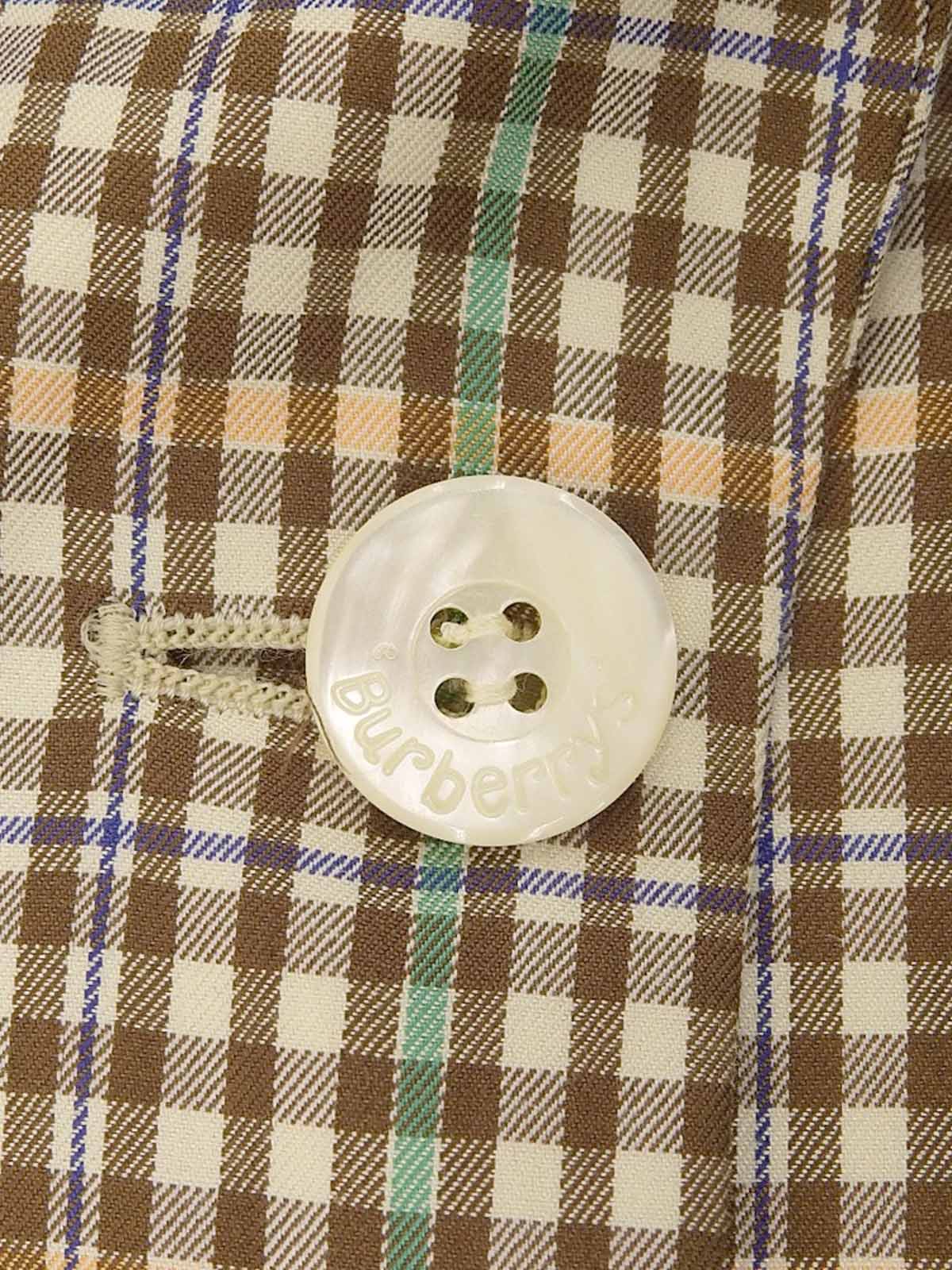 Cotton Check Pattern Set in Brown/Green