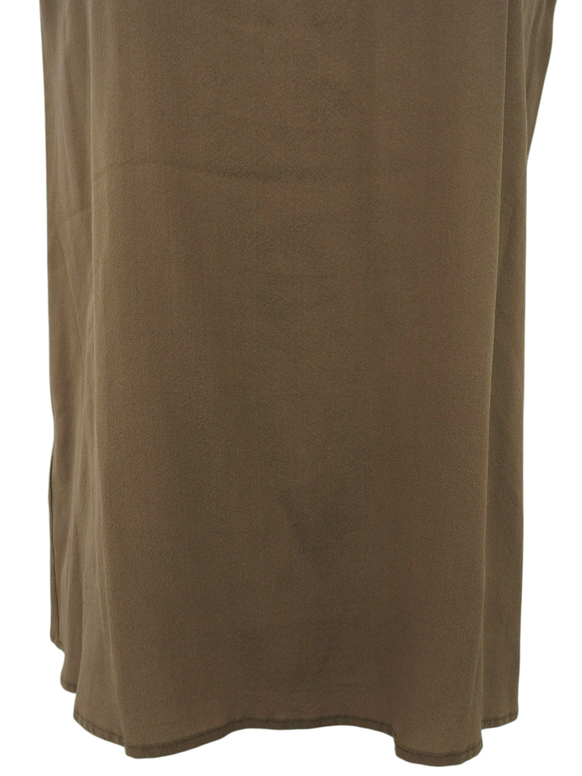 シルクデザインノースリーブシャツ　ブラウン