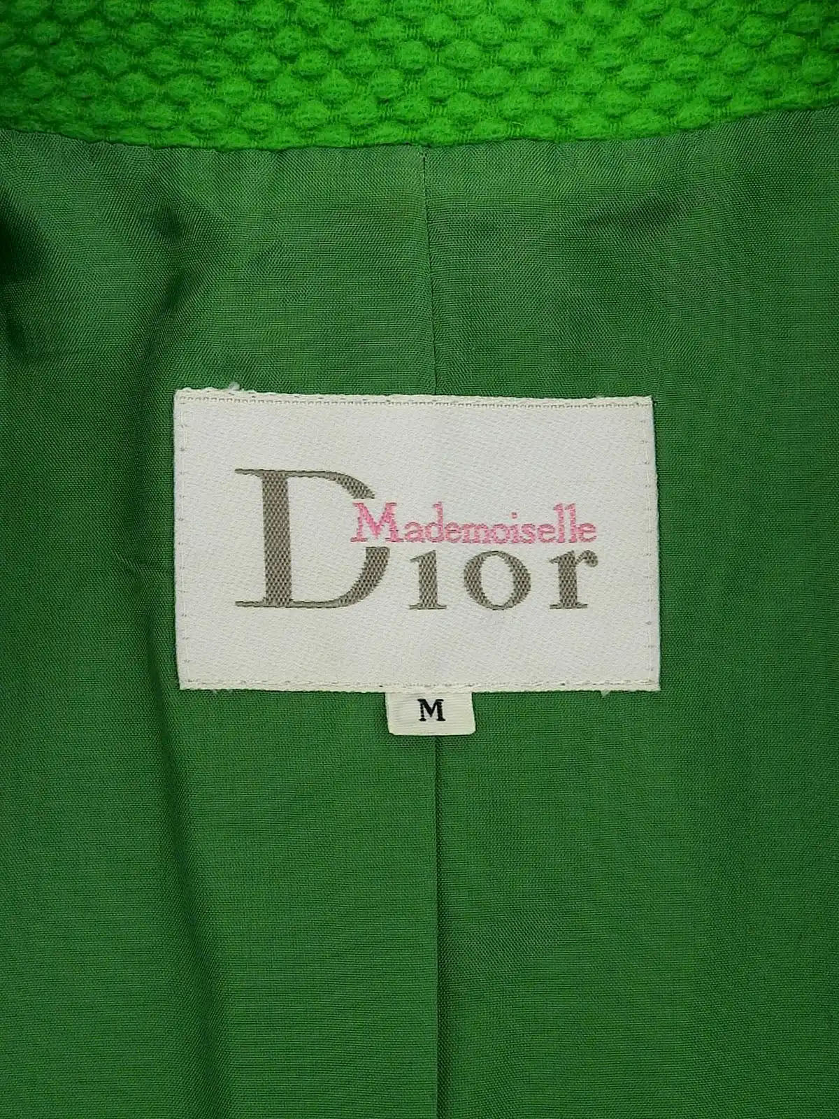 ウールデザインボタンロングコート グリーン