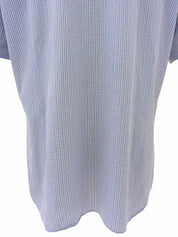 チェックパターンロゴ刺繍半袖シャツ ラベンダー/マルチ