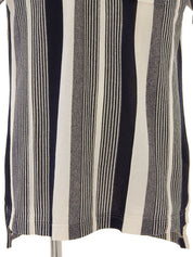 海军蓝/白色徽标刺绣条纹 Polo 衫