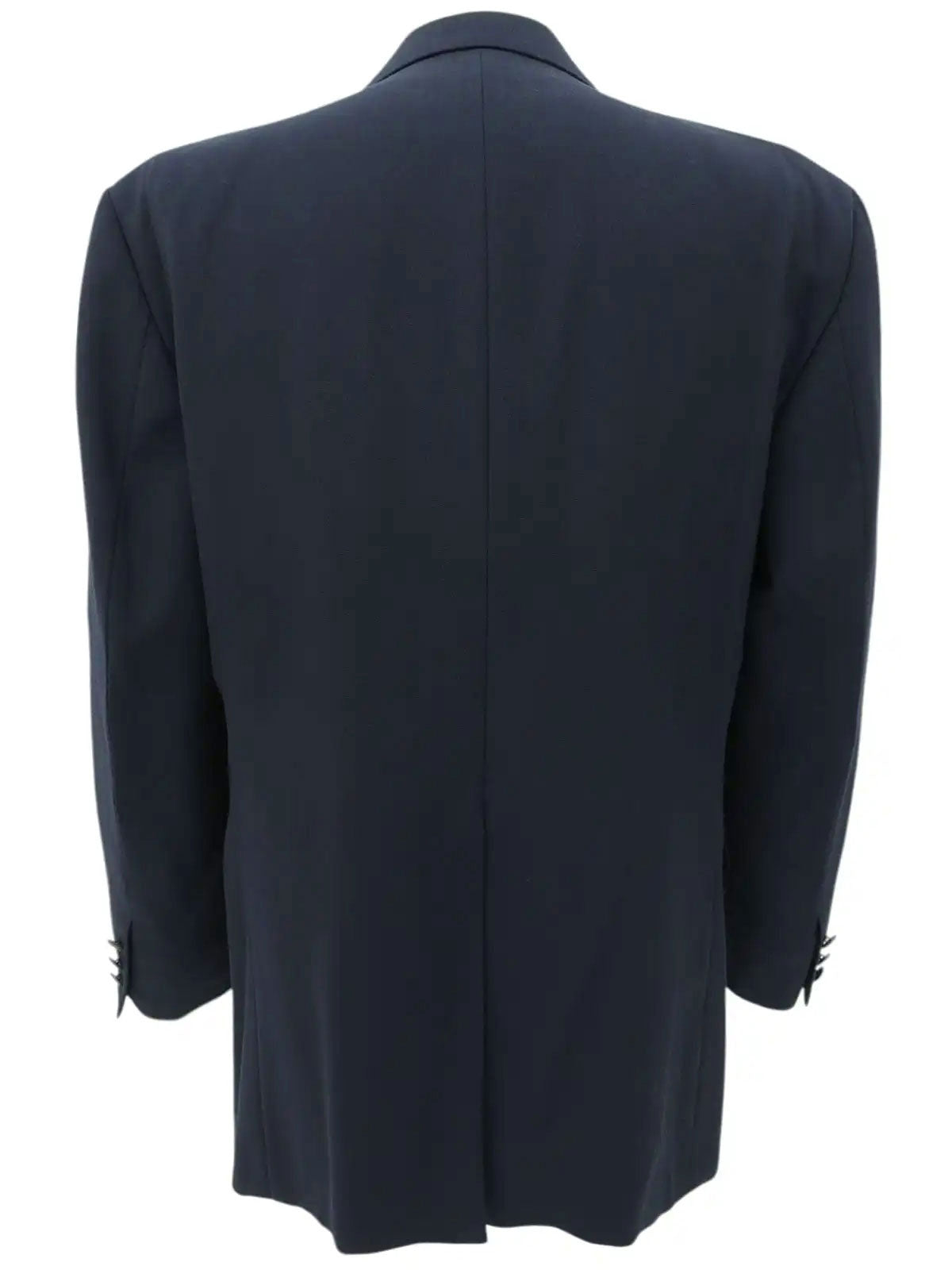 Navy logo button jacket