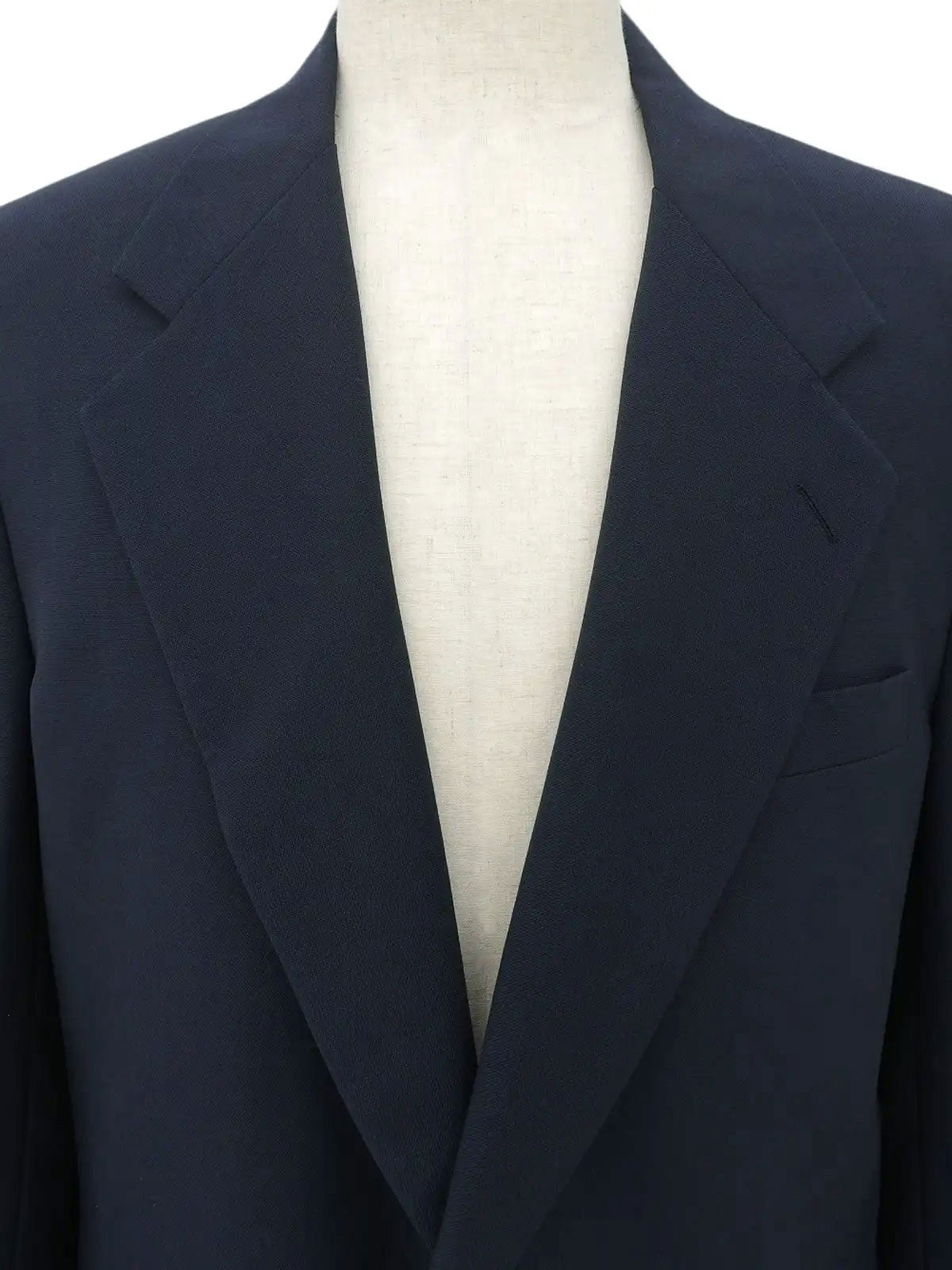 Navy logo button jacket