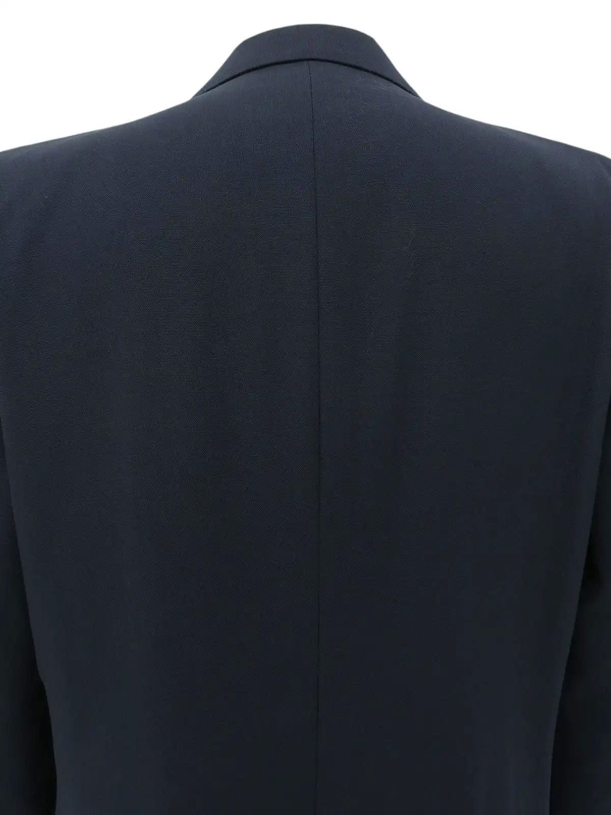 Navy logo button jacket