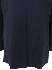 Navy logo button jacket