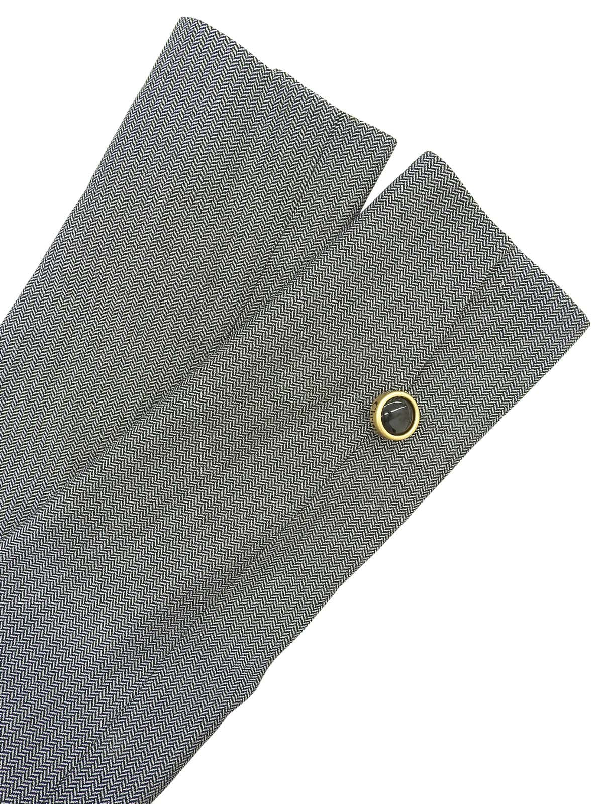 ヘリンボーンパターンジャケット ブラック/ホワイト