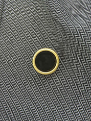 ヘリンボーンパターンジャケット ブラック/ホワイト