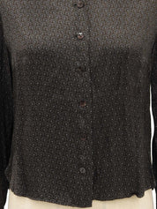 Paisley pattern shirt in dark brown/navy