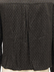 ペイズリーパターンシャツ ダークブラウン/ネイビー