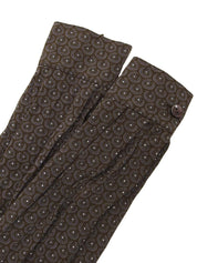 ペイズリーパターンシャツ ダークブラウン/ネイビー