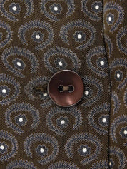 Paisley pattern shirt in dark brown/navy