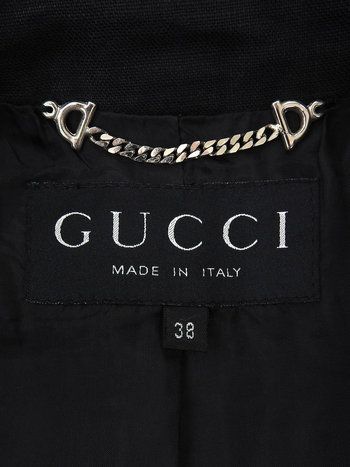 リネンロゴボタンジャケット ブラック