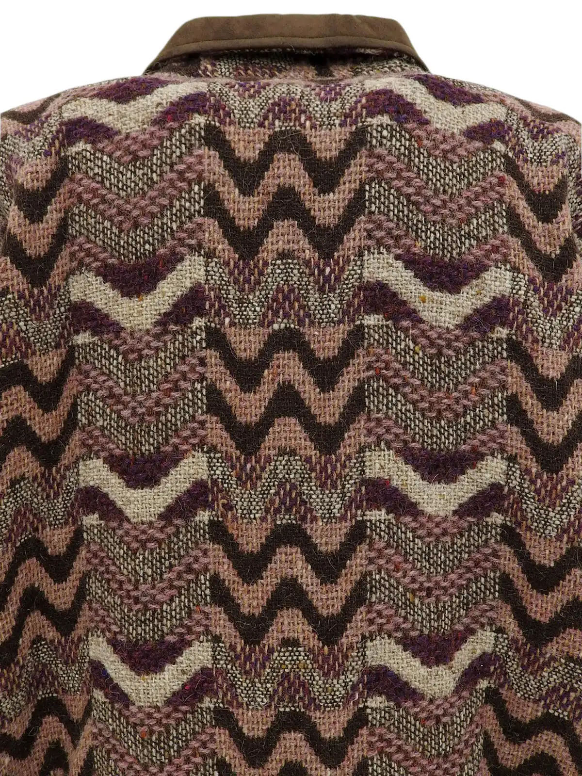 Design pattern jacket in pink/brown