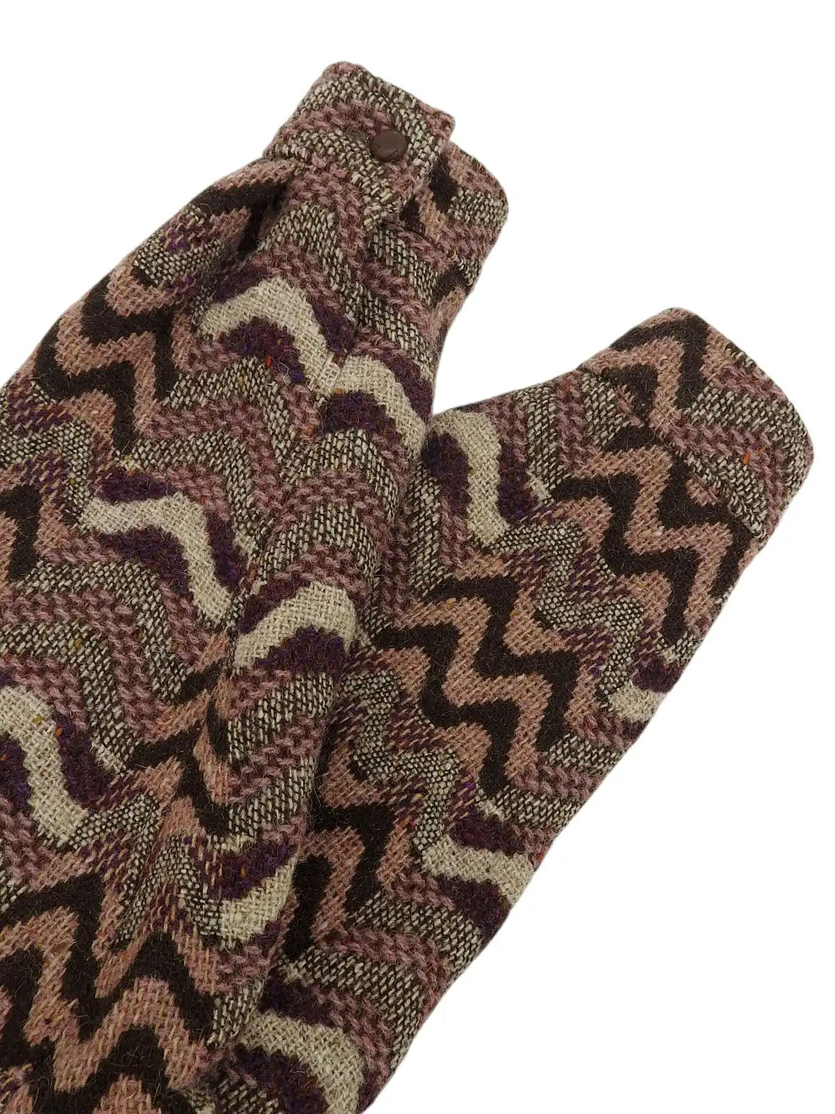 Design pattern jacket in pink/brown