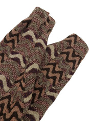Design pattern jacket in pink/brown