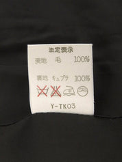 グレンチェックロゴボタンジャケット　グレー