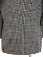 Glen Check Logo Button Jacket in Gray