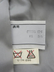 デザインボタンコート グレー