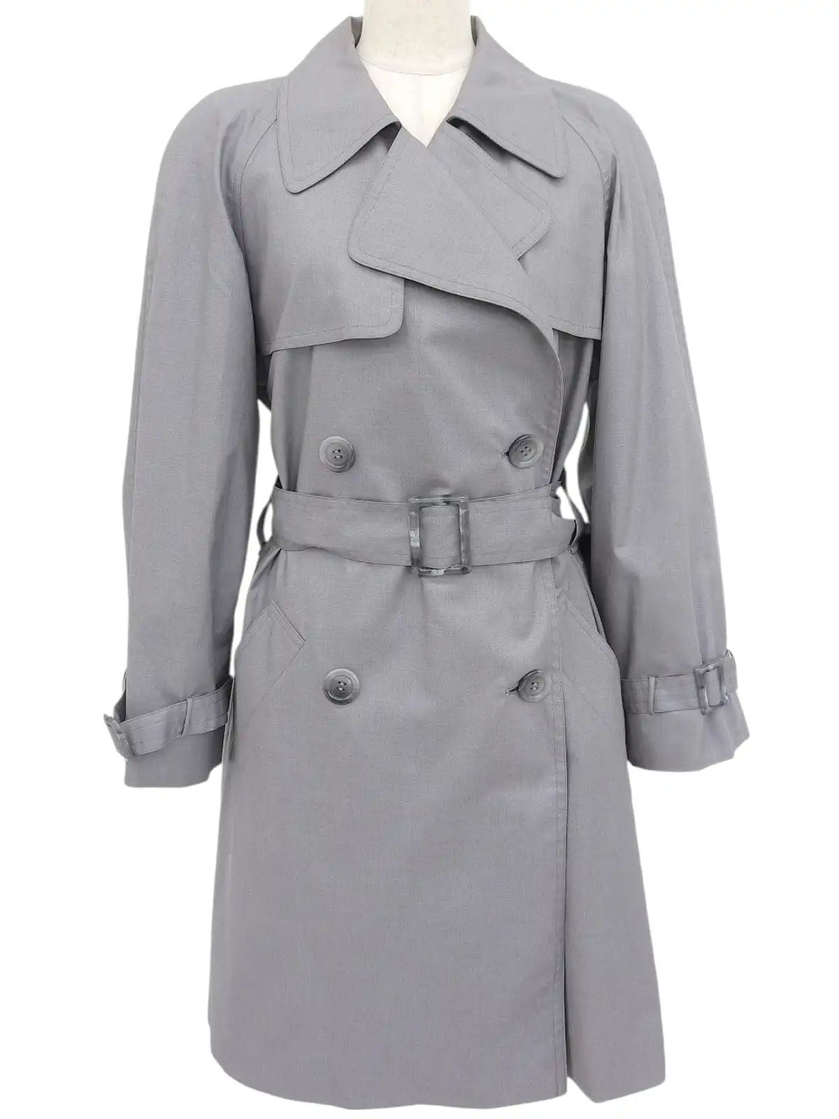 Design Button Coat Gray