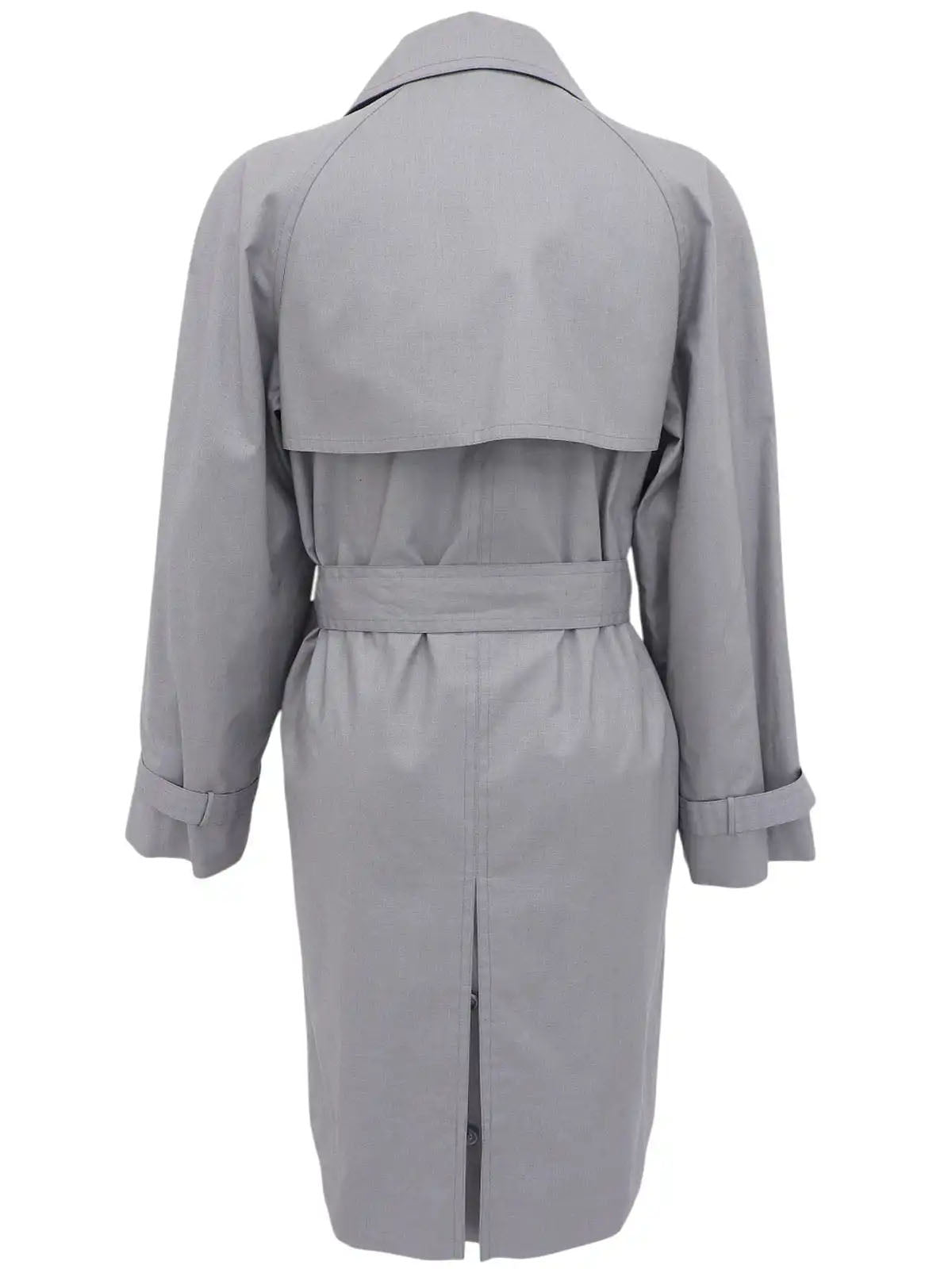 デザインボタンコート グレー