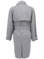 デザインボタンコート グレー