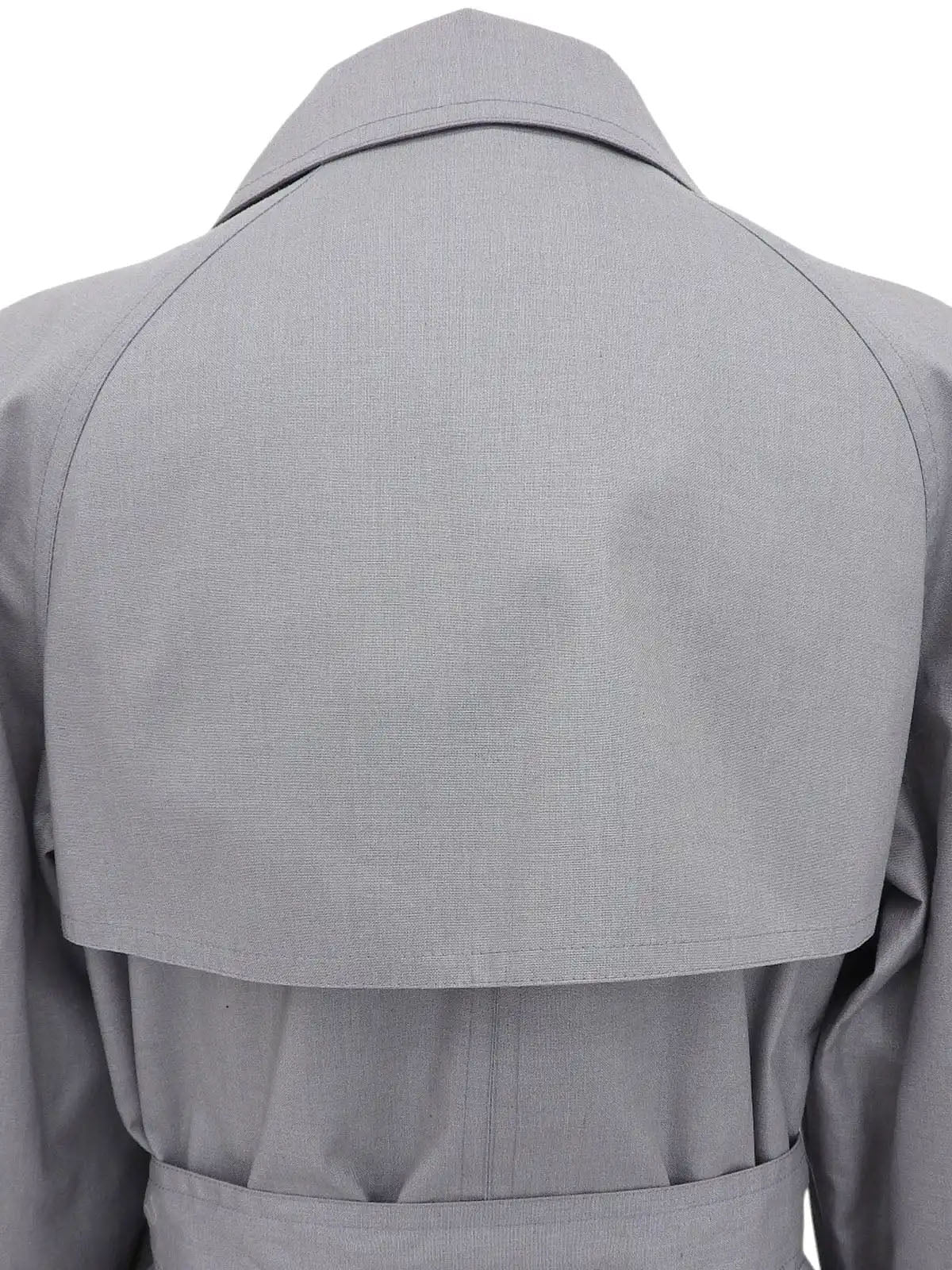 Design Button Coat Gray