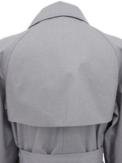 Design Button Coat Gray
