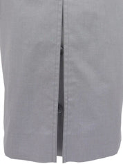 デザインボタンコート グレー