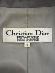 デザインボタンコート グレー